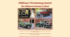 Desktop Screenshot of oldtimervermietung-sewert.de